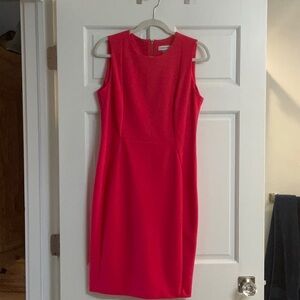 NWOT Calvin Klein Shift Dress in Lipstick
